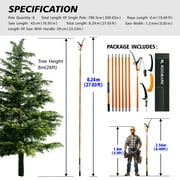 Roomark Manual Pole Saw for Tree Trimming Extension Tree Pruner Branch Trimmer Lightweight & High Strength Pole Pruner