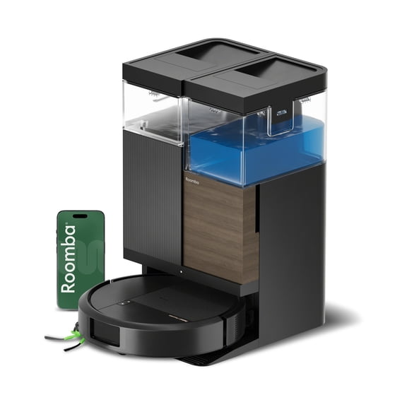 iRobot Roomba Plus 575 Combo Robot Vac & Mop & AutoWash Dock, 3.5x Suction, 90-Day Auto Empty, Carpet & Hard Floors, Pet Friendly, 3D Maps, AI Obstacle Recognition, Model R285020