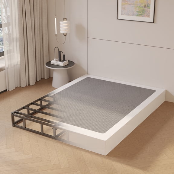 Roomdiary 9 inch King Box Spring with Fabric Cover, Heavy Duty Metal Mattress Foundation, Noise Free, Easy Assembly