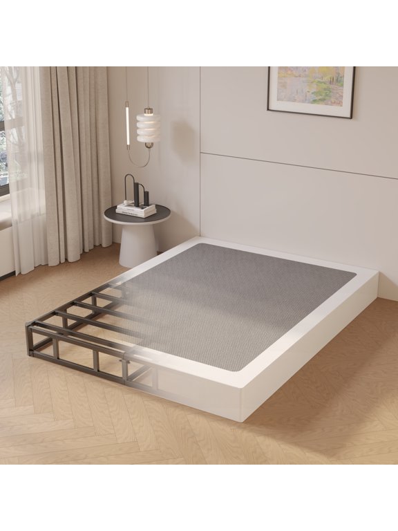 9 inch Queen Box Spring with Fabric Cover, Heavy Duty Metal Mattress Foundation, Noise Free, Easy Assembly