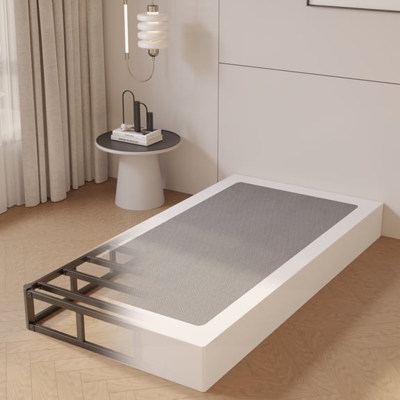 Roomdiary 9 inch Twin Box Spring with Fabric Cover, Heavy Duty Metal Mattress Foundation, Noise Free, Easy Assembly