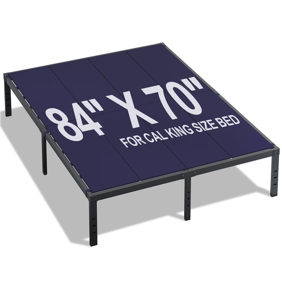 Roomdiary California King Bunkie Board , Low Profile Mattress Support , No Sag , Easy Setup , Box Spring Replacement for Platform Bed, Blue