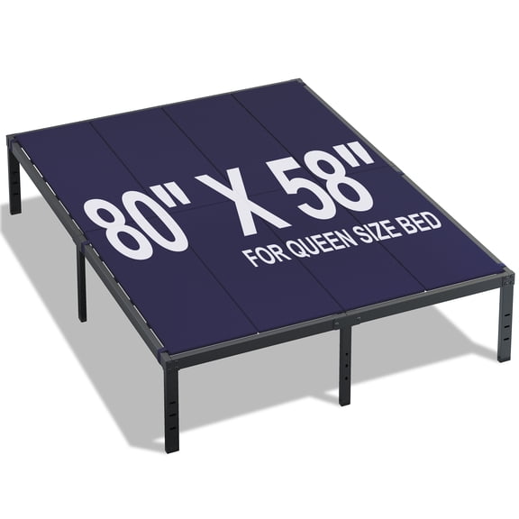 Roomdiary Queen Bunkie Board , Low Profile Mattress Support , No Sag , Easy Setup , Box Spring Replacement for Platform Bed, Blue
