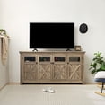 thumbnail image 1 of Roomfitters 68” Farmhouse Buffet Sideboard Cabinet with 4 Doors, Barn Design TV Stand, Coffee Bar, Wine Bar, Storage Cabinet for Dining Room, Gray Wash, 1 of 8