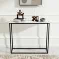 thumbnail image 1 of roomfitters 41” Modern Faux Marble Console Table for Entryway, Rectangular Entrance Sofa Table, Entry Table with Black Metal Frame, Bar Table for Dining Room, Living Room Couch Table, Display Table, 1 of 10
