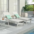 thumbnail image 1 of Roomfitters Adjustable Aluminum Chaise Lounge with Nylon Mesh Fabric, Lightweight and Durable Outdoor Seating for Relaxation, Stylish Patio Furniture, White (Set of 2), 1 of 6