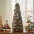thumbnail image 1 of Roomfitters Frosted Pine Cone Christmas Tree, Handmade Pinecone Tabletop Holiday Decor, Rustic Artificial Tree for Festive Centerpiece, Natural, 1 of 4