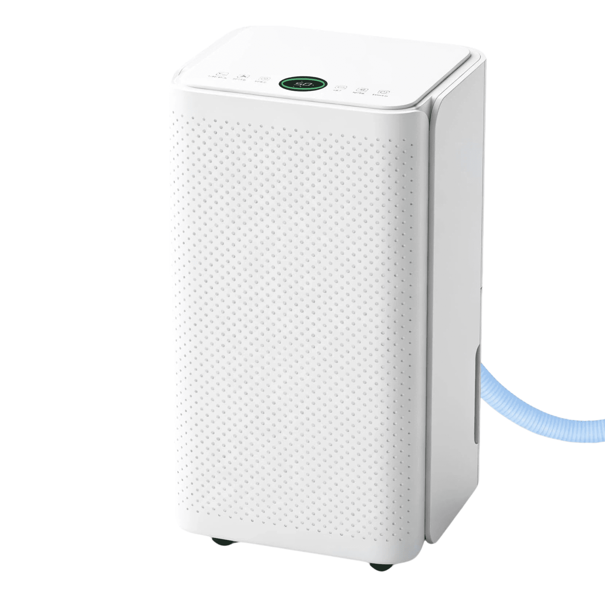 Roomisland 30 Pint Dehumidifier for Basement, 38dB Quiet, Precise Humidity Control, Drain Hose & 2L Water Tank, Small 2000 Sq.ft Dehumidifiers, Smart Humidity Ring, Ideal for Home, Bedroom