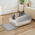 thumbnail image 1 of Roomisland Stainless Steel Cat Litter Box Extra Large, Open Top Metal Litter Pan with High Sides for Big Cats, Odor Control Anti-Leak, 1 of 7