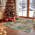 thumbnail image 1 of Roomisland Washable 3x4ft Entryway Rug Indoor, Non Slip Small Area Rug for Kitchen Bathroom Door Mat, Low Pile Floor Carpet with Rubber Backing, Vintage Farmhouse Decor, Easy Clean, 1 of 8