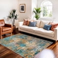 thumbnail image 1 of Roomisland Washable 3x5ft Entryway Rug Indoor, Non Slip Small Area Rug for Kitchen Bathroom Door Mat, Low Pile Floor Carpet with Rubber Backing, Vintage Farmhouse Decor, Easy Clean, 1 of 8