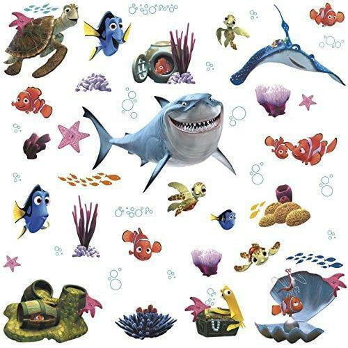 Roommates Finding Nemo Peel and Stick Wall Decals Disney Pixar 44  Bedroom Bathroom Stickers