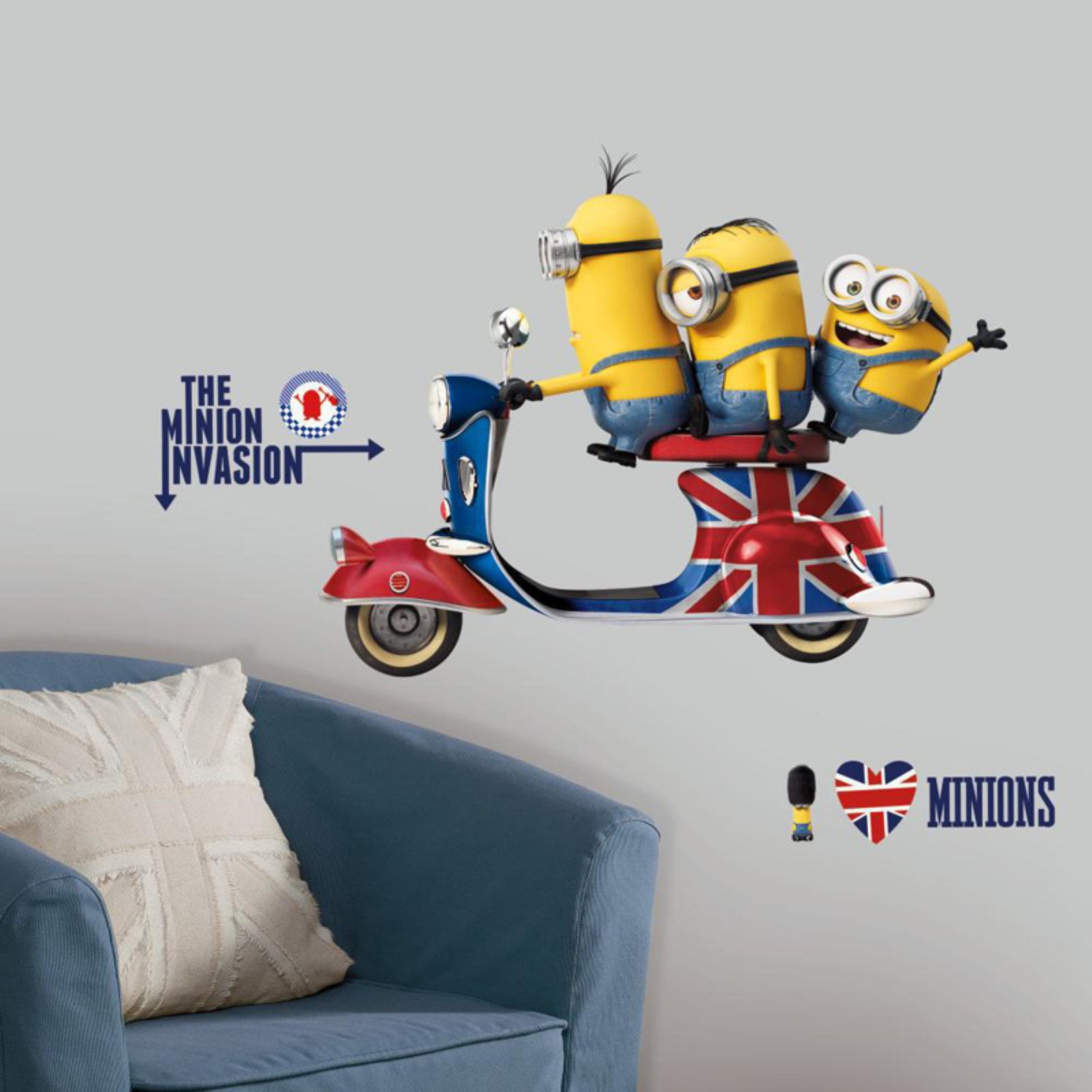 Minions The Movie Peel and Stick Wall Decals