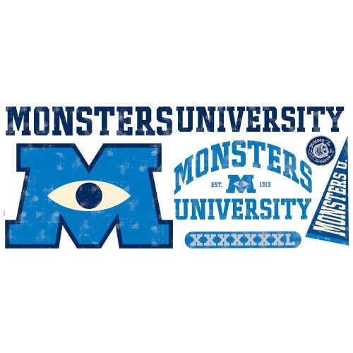 Roommates Monsters University Giant Peel & Stick Wall Decals