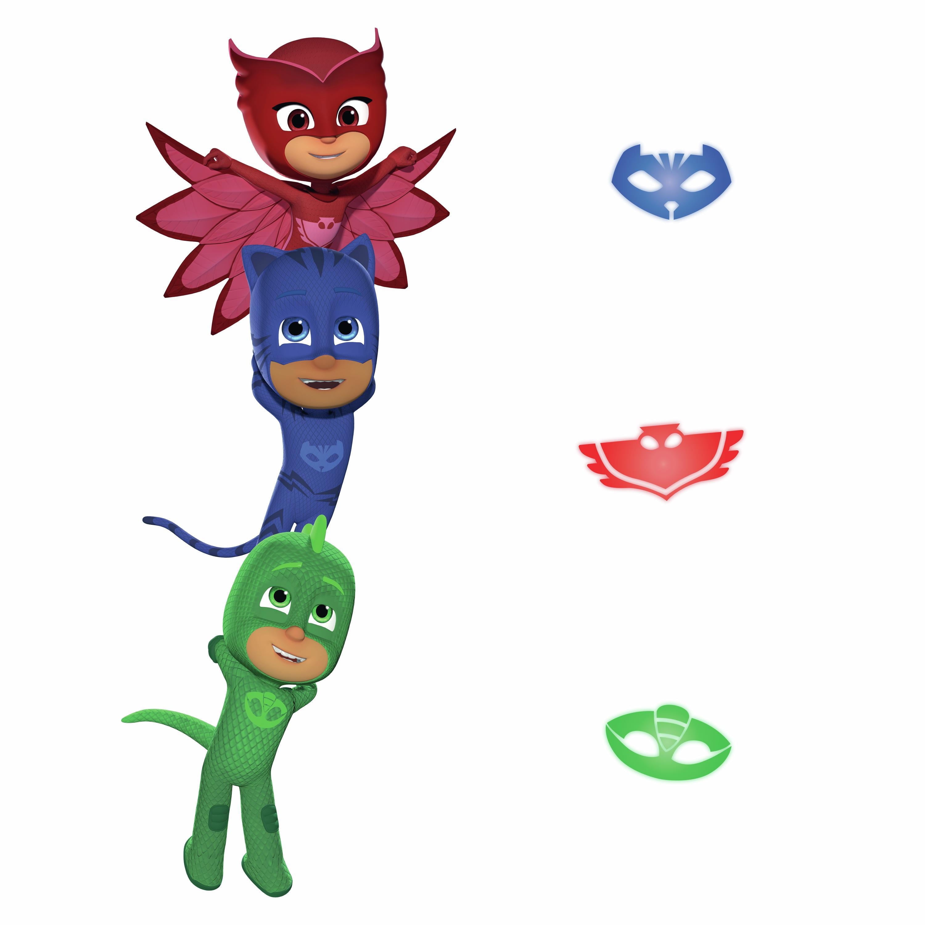 Giant PJ Masks 6 Removable Wall Decals Kids Bedroom Decor Peel \u0026 Stick Fun Stickers