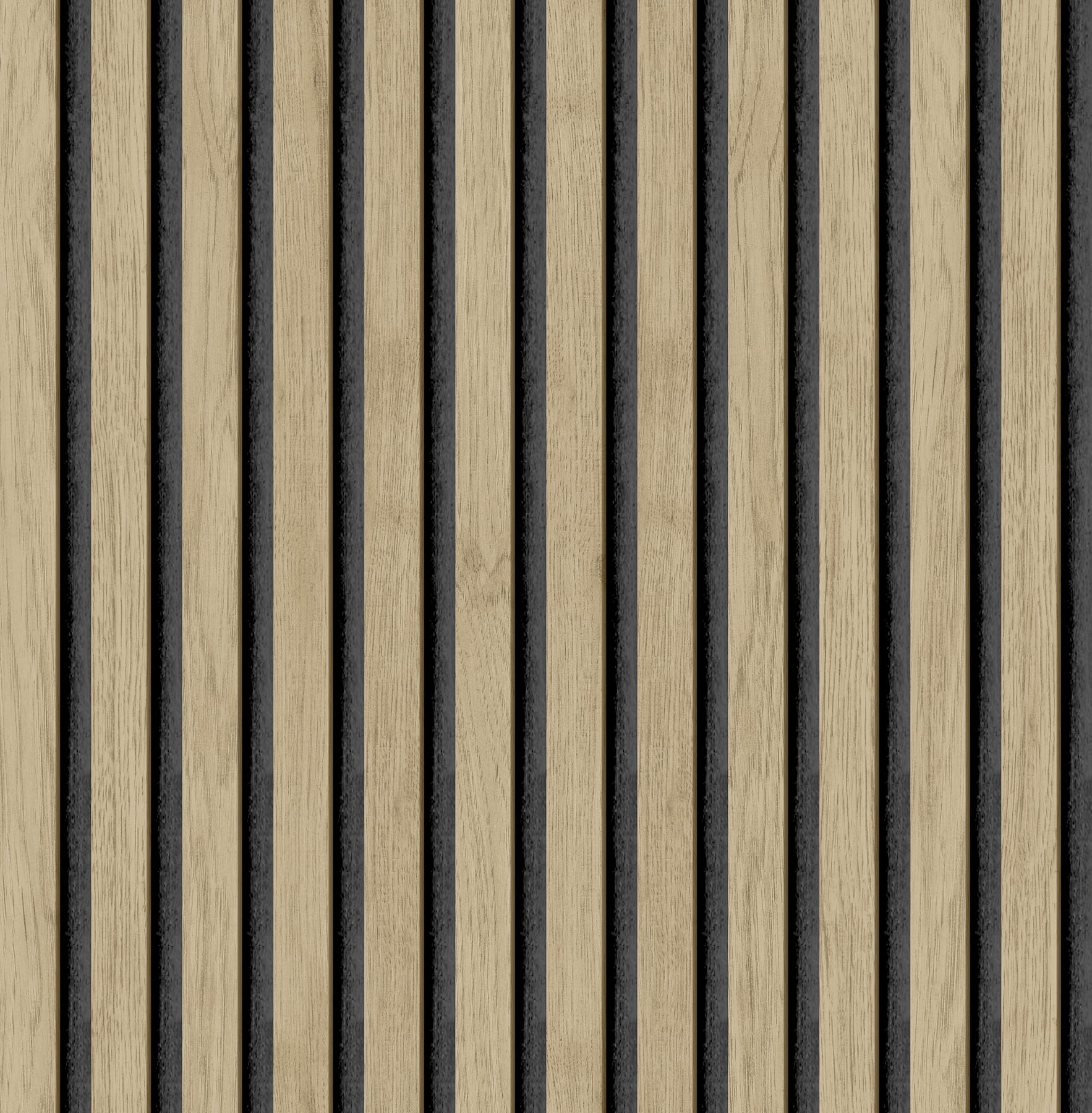 Roommates Studio Cream Oak Slat Peel and Stick Wallpaper 30.75 Sq. ft