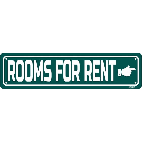 Rooms for Rent Metal Tin Sign Wall Decor Room Home Bathroom Bedroom Outdoor Garage Man Cave Garden Bar Signs Decoration 6x16 Inches
