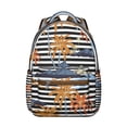 thumbnail image 1 of Roomy Hawaii Tropical Wind Palm Leaves Student Backpack: Durable Lightweight Laptop Daypack with Padded Sleeve for College & High School, Perfect for Commuting, A Fantastic Gift for Women & Men, 1 of 6