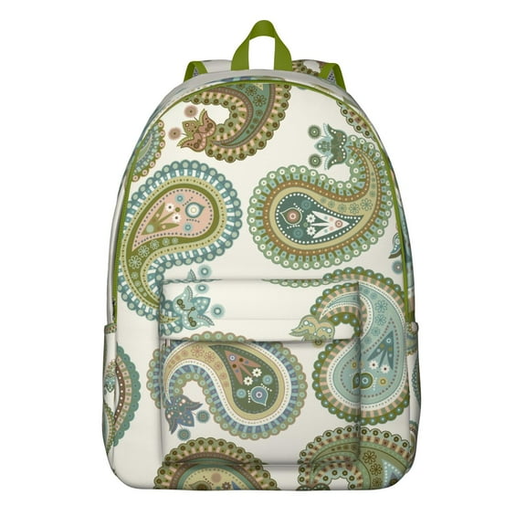 Roomy Paisley Pattern Backpack with Boho Flair, Designed for Laptops and School Supplies, Sturdy Daypack for Campus and Work, Ideal Gift for Graduation