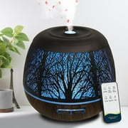 Roonbo Cool Mist & Waterless Auto-Off 400ml Essential Oil Diffuser with Remote Control