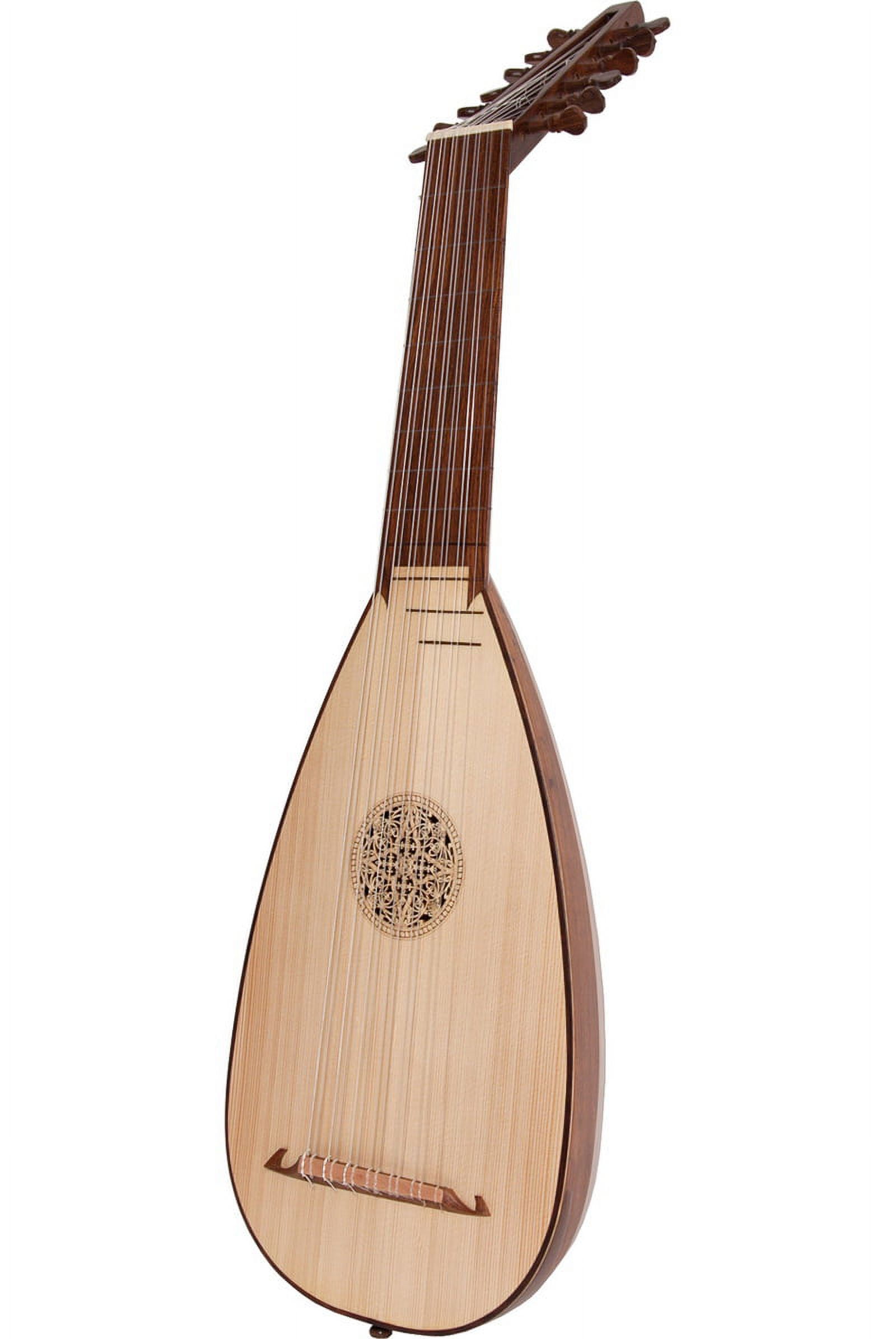 Handcrafted Sheesham and Spruce Travel Lute with Nylon Strings