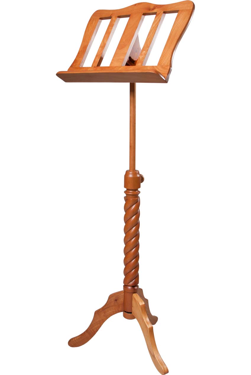 Roosebeck Single Tray Spiral Red Cedar Music Stand
