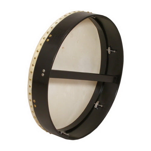 Roosebeck Tunable Mulberry Bodhrn Single-Bar 18"x3.5" - Black