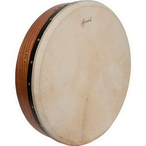Roosebeck Tunable Red Cedar Bodhran Cross-Bar Double-Layer Natural Head 18"x3.5"