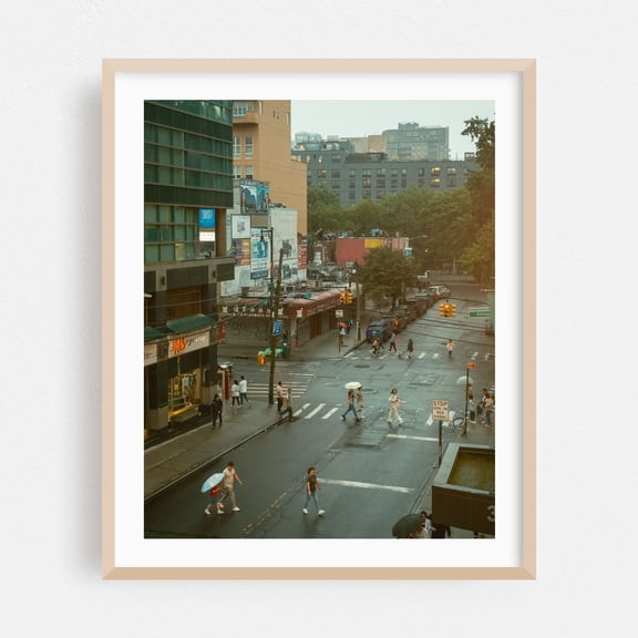 Roosevelt & Prince, Flushing - Queens New York Photography Oak Framed Wall Art Print 30 x 40 inches