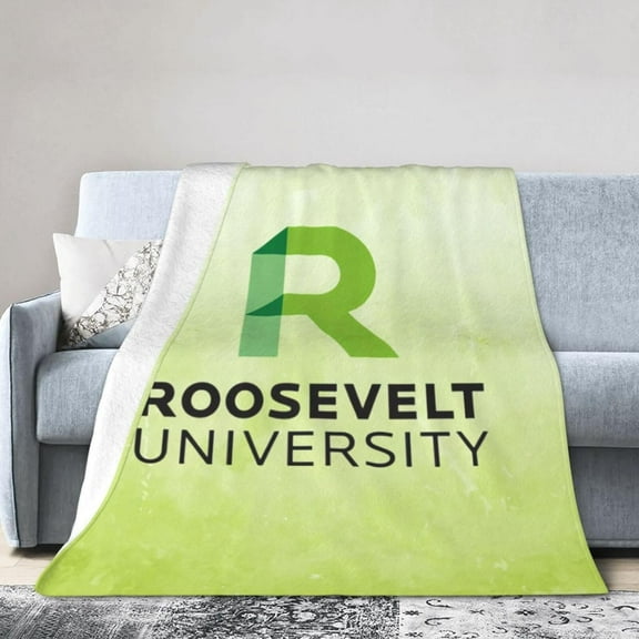 Roosevelt University Logo Ultra-Soft Micro Fleece Blanket Soft Comfortable Flannel Blanket Available for Bed Couch Living Room