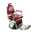 thumbnail image 1 of Roosevelt Vintage Style Barber Chair Reclining Heavy Duty Versatile Styling Chair, Crimson, 1 of 9