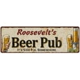 thumbnail image 1 of Roosevelt's Beer Pub Personalized Sign Man Cave Gift 8x24 Sign 108240053498, 1 of 1