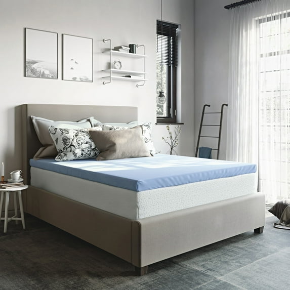 Roost Sleep 3 Inch King Cool Essential Gel Memory Foam Mattress Topper, Free Breathable Cover