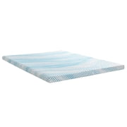 Roost Sleep Cool Cloud Supreme 3 in California King Gel Memory Foam Mattress Topper, Blue