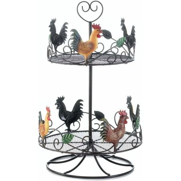 Rooster 2 Tier Countertop Rack 10x10x17