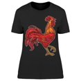 thumbnail image 1 of Rooster. At Side T-Shirt Women -Image by Shutterstock, Female XX-Large, 1 of 2