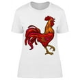 thumbnail image 1 of Rooster. At Side T-Shirt Women -Image by Shutterstock, Female XX-Large, 1 of 2