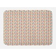 thumbnail image 1 of Rooster Bath Mat, Farmland Agriculture Themed Composition of Oriental Chicken and Harvest Oats, Plush Bathroom Decor Mat with Non Slip Backing, 29.5" X 17.5", Multicolor, by Ambesonne, 1 of 2