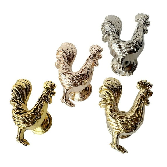 Rooster Cabinet Knobs Drawer Decorative Metal Alloy Rooster Knob Pulls