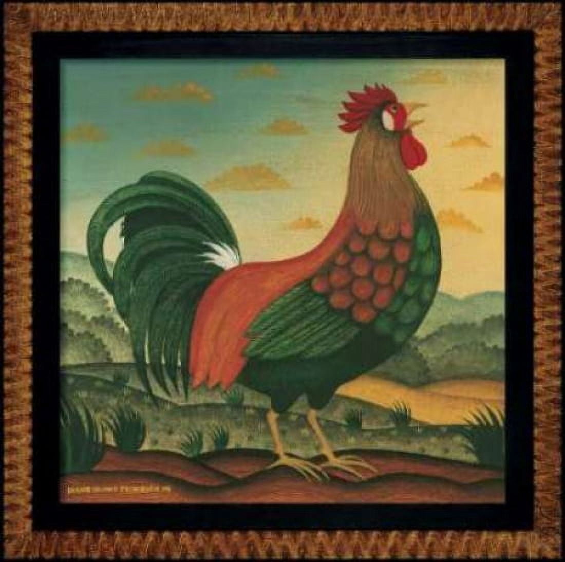 Rooster Canvas Art - Diane Pedersen (24 x 24)