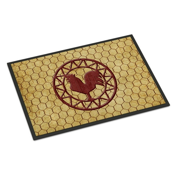 Rooster Chicken Coop Door Mat