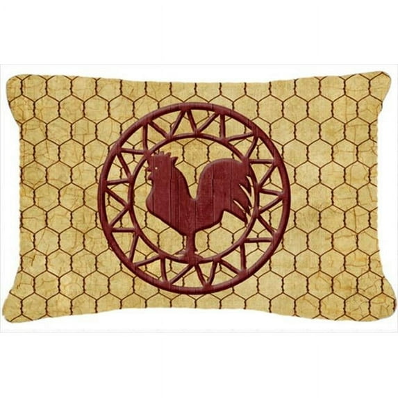Rooster Chicken Coop Indoor & Outdoor Fabric Decorative Pillow