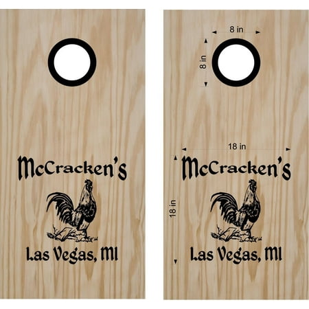 Rooster Chicken Cornhole Decal Set Boards Bean Bag Toss Sticker