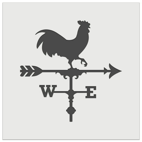 Rooster Chicken Weathervane DIY Cookie Wall Craft Stencil - 3.5 Inch