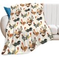 thumbnail image 1 of Rooster Chickens Blanket Decor Gifts for Chicken Lovers Flannel Fleece Fuzzy Throw Blanket Soft Warm Cozy Plush Blanket for Bed Couch Living Room Decoration for Kids 50"x40", 1 of 6
