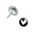 thumbnail image 1 of Rooster - Cock Pierced Stud Earrings, 1 of 1