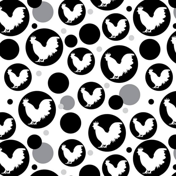 Rooster Cock Premium Gift Wrap Wrapping Paper Roll Pattern