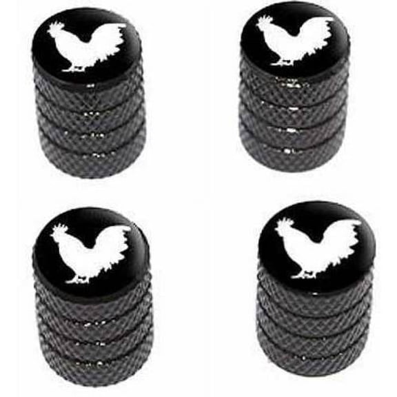 Rooster Cock Tire Rim Wheel Aluminum Valve Stem Caps, Multiple Colors