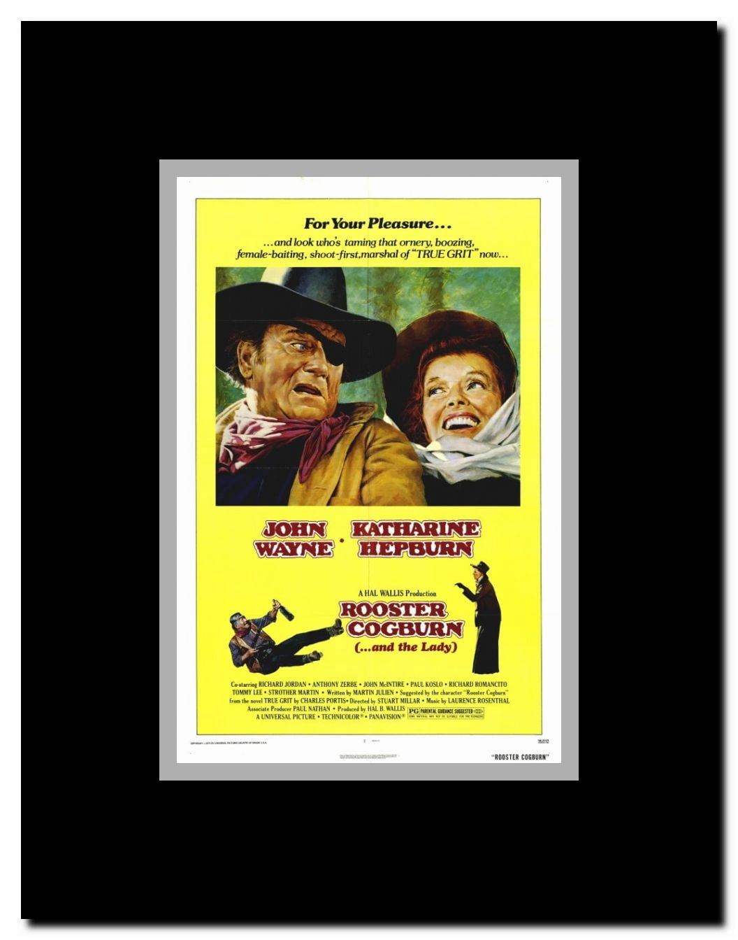 Rooster Cogburn Framed Movie Poster