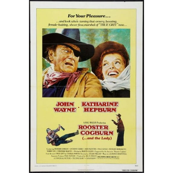 Rooster Cogburn Movie Poster 12x16 Print on Metal Sign 12in x 16in Square Adults Best Posters